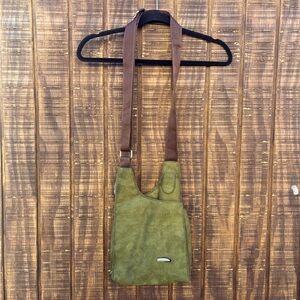 Travelon Olive Green Antitheft Microsuede Convertible Travel Crossbody B…